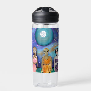 Energy of the Moon   Celestial Artwork Water Bottle