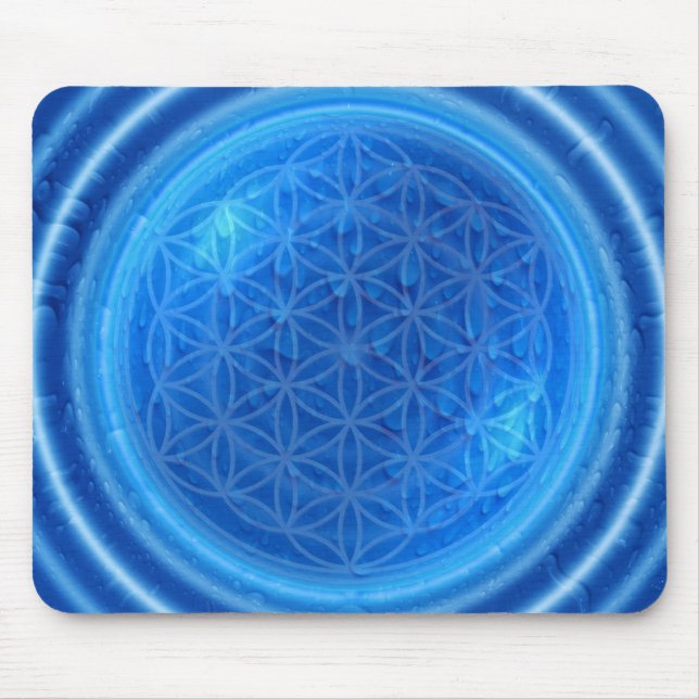 Energy Of Water with flower of life Mouse Mat (Front)