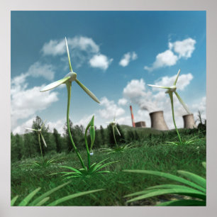 Energy Plant 2 Canvas Poster