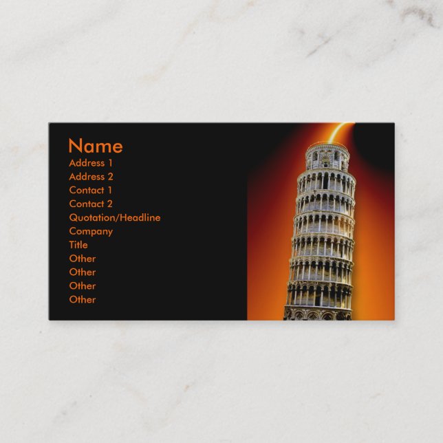 Energy  Profile Card (Front)