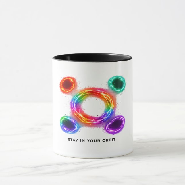 Energy Ring Coffee Mug – Abstract Colour Circle De (Center)
