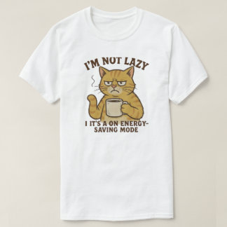 Energy-Saving Cat T-Shirt