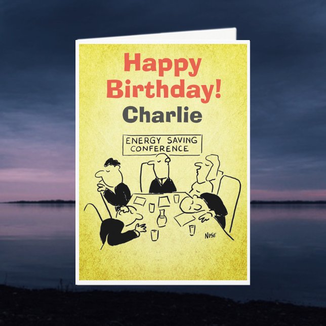 Energy Saving Conference Birthday Card (Creator Uploaded)