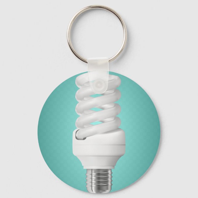 Energy Saving Lightbulb Power Keychain (Front)