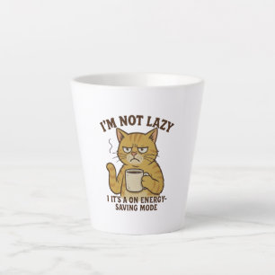 Energy-Saving Mode Cat Latte Mug