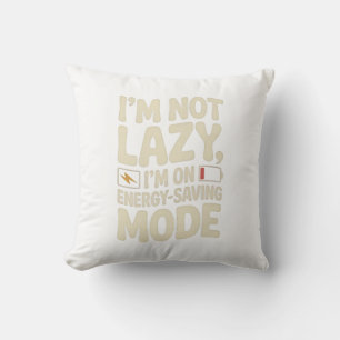 Energy Saving Mode Funny Pillow