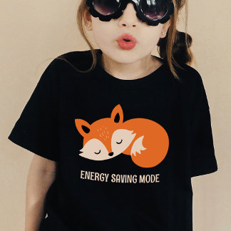 Energy Saving Mode | Sleeping Fox Funny T-Shirt