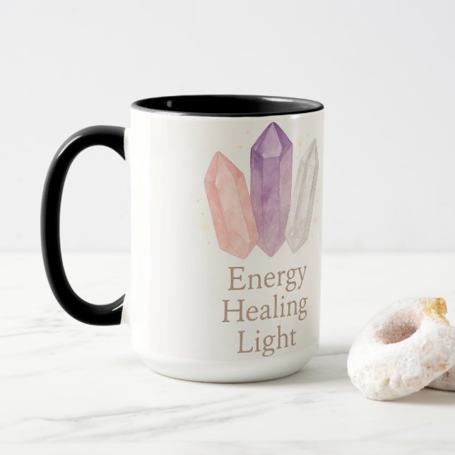 Energy Stones & Inner Glow Mug (With Donut)