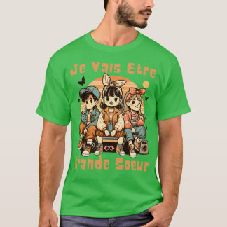 Enfant Future Grande Soeur 2025 Annonce Je Vais Et T-Shirt