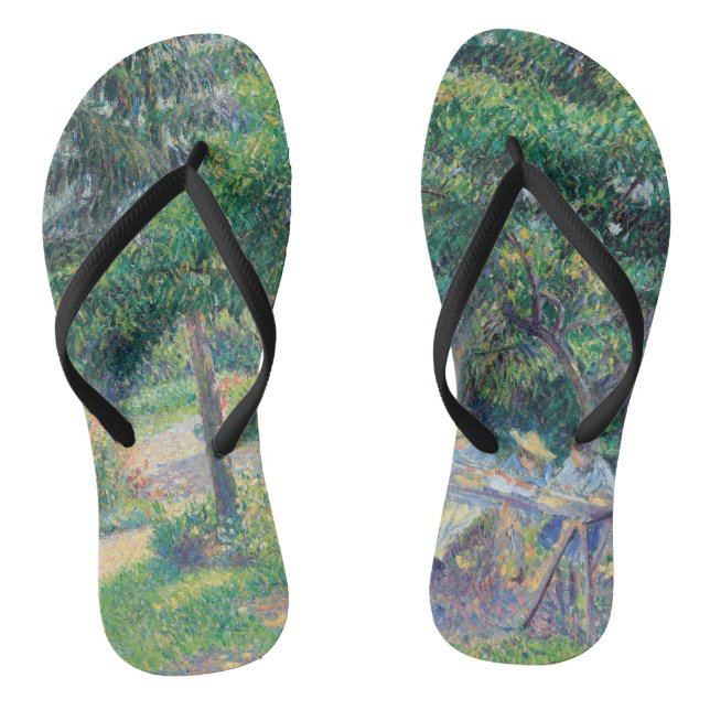 Enfants attablés dans le jardin Camille Pissarro   Flip Flops (Footbed)