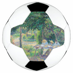Enfants attablés dans le jardin Camille Pissarro Football