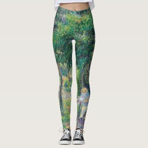 Enfants attablés dans le jardin Camille Pissarro Leggings