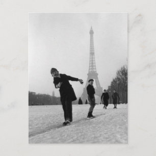 Enfants et neige - Paris - 1945 - Robert Doisneau Postcard
