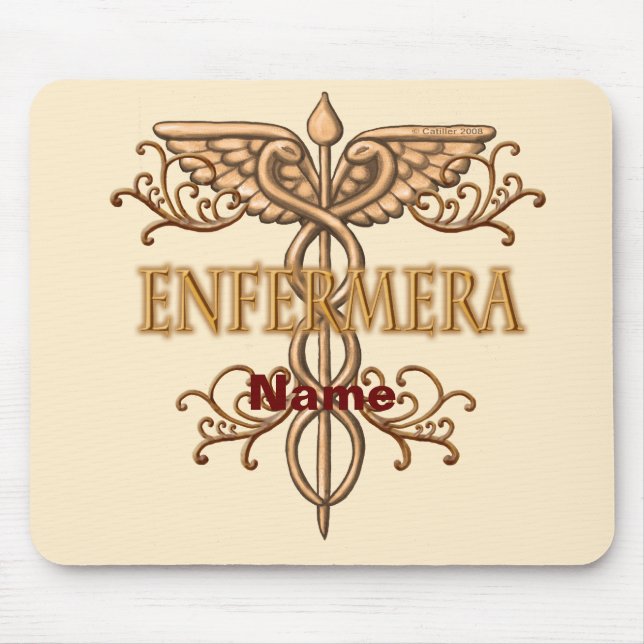 Enfermera nurse  mouse mat (Front)