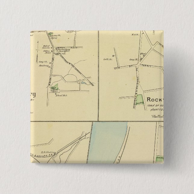 Enfield 15 Cm Square Badge (Front)