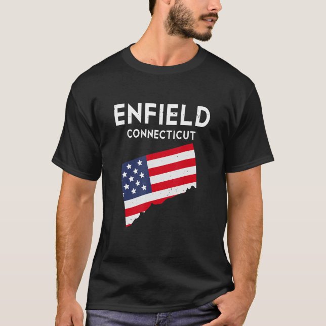 Enfield Connecticut USA State America Travel Conne T-Shirt (Front)