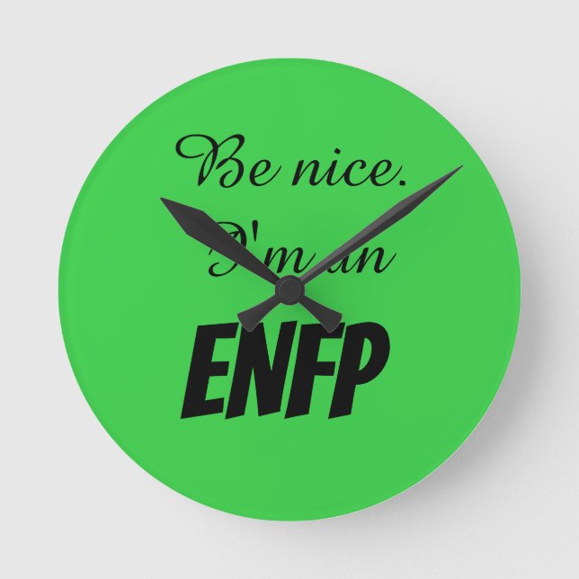 ENFP Acrylic Wall Clock (Front)