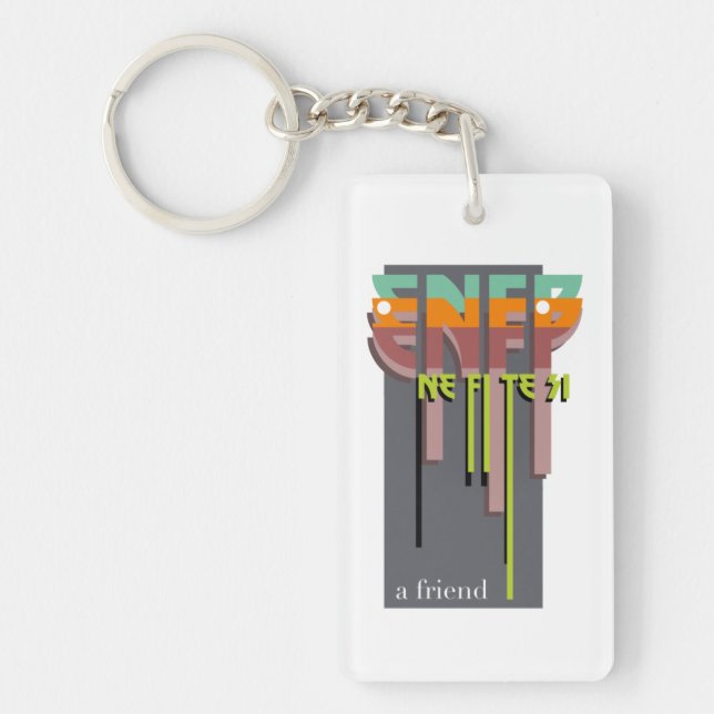 ENFP personality type, MBTI's the champion and net Key Ring (Front)