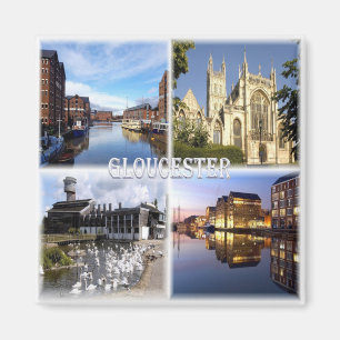 ENG008 GLOUCESTER , National Waterways Museum,  Magnet