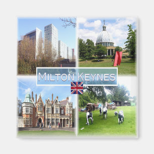 ENG011 MILTON KEINES, The Hub, England, Fridge Magnet