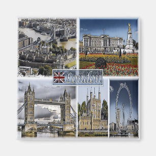 ENG015 LONDON, England, Europe, Fridge Magnet