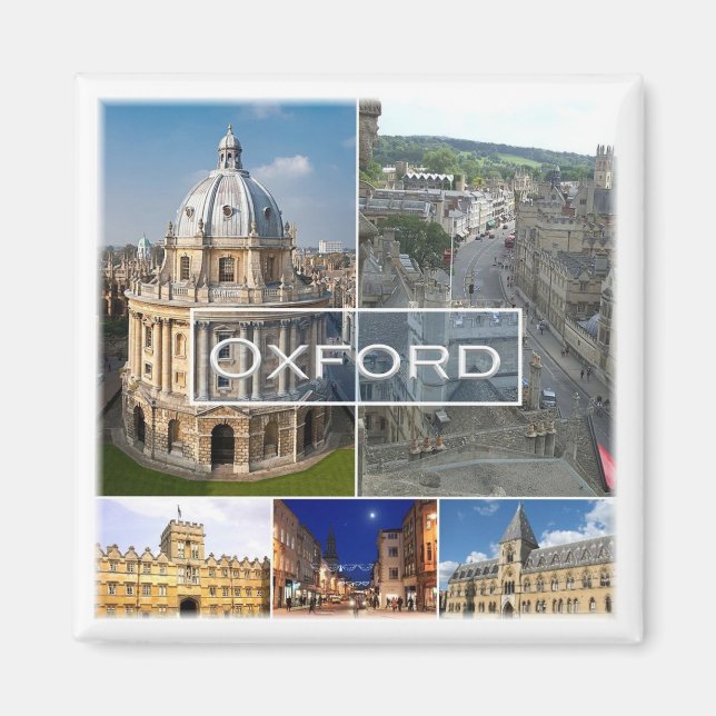 ENG020 OXFORD, England, Europe, Fridge Magnet (Front)