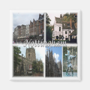 ENG022 NOTTINGHAM, England, Europe, Fridge Magnet