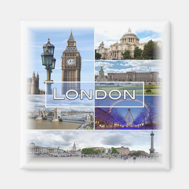 ENG025 LONDON, Big Ben, Westminster, Fridge Magnet (Front)