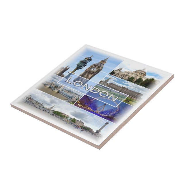 ENG025 LONDON, Big Ben, Westminster, Tile (Side)