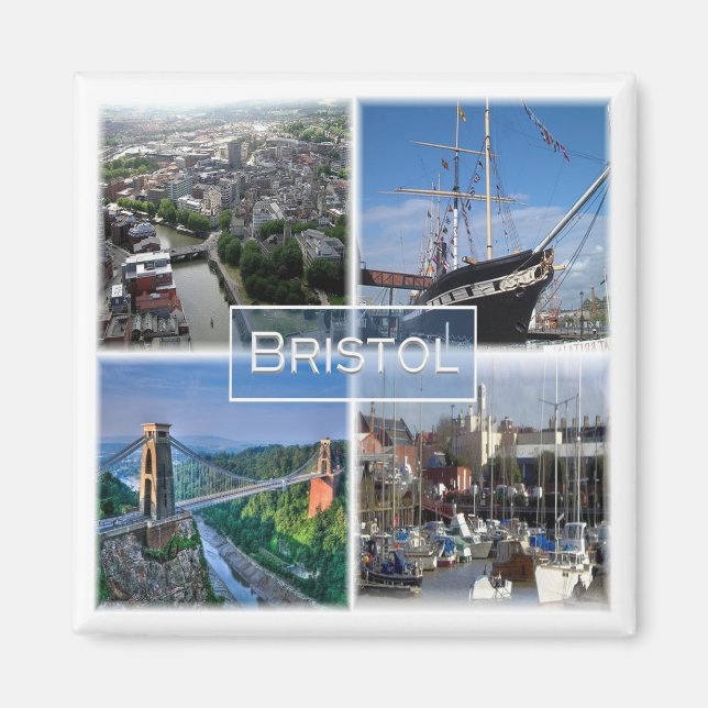 ENG029 BRISTOL, England, Europe, Fridge Magnet (Front)