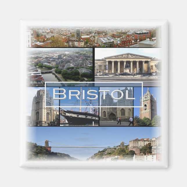 ENG030 BRISTOL, England, Europe, Fridge Magnet (Front)