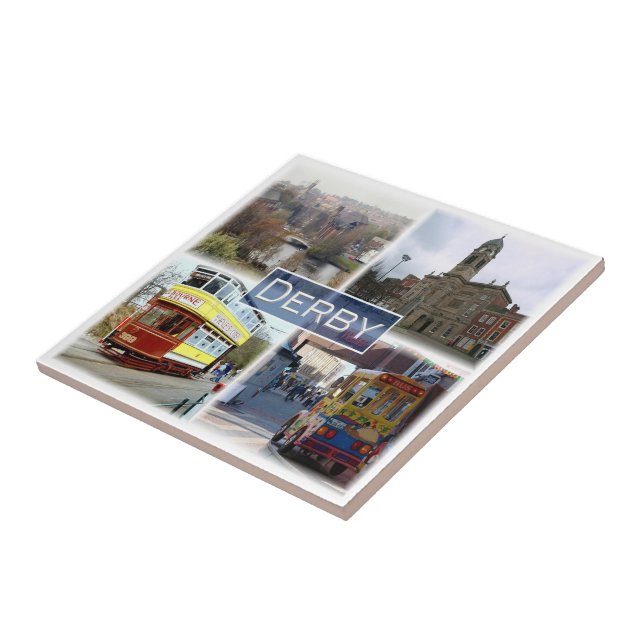 ENG033 DERBY, England, Europe, Fridge Tile (Side)