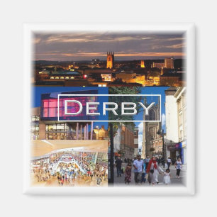 ENG034 DERBY, England, Europe, Fridge Magnet