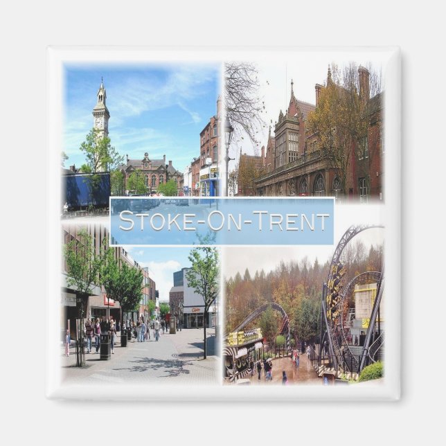 ENG039 STOKE-ON-TRENT, England, Europe, Fridge Magnet (Front)