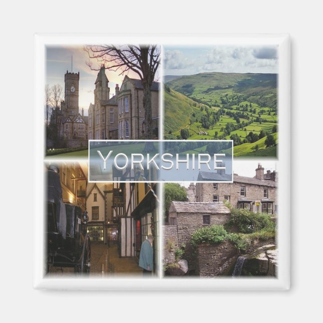 ENG040 YORKSHIRE, England, Europe, Fridge Magnet (Front)