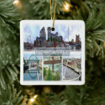 ENG047 NEWCASTLE, England, Europe, Ceramic Ornament<br><div class="desc">Here you will find the souvenir of your vacation. This category contains Ceramic Ornament of many locations in England. (ENG047 NEWCASTLE, England, Europe, Ceramic Ornament). Amaze friends and relatives with the unique souvenirs from your great trip. Try us. #LeoPepeDesign - angel of the north, europe england uk, europe england uk,...</div>
