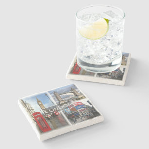 ENG048 LONDON, England, Europe, Stone Coaster