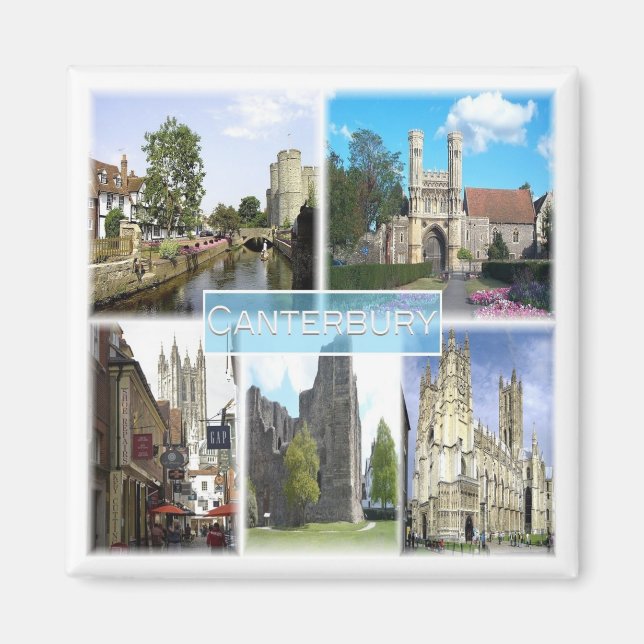 ENG050 CANTERBURY, Europe, England, Fridge Magnet (Front)