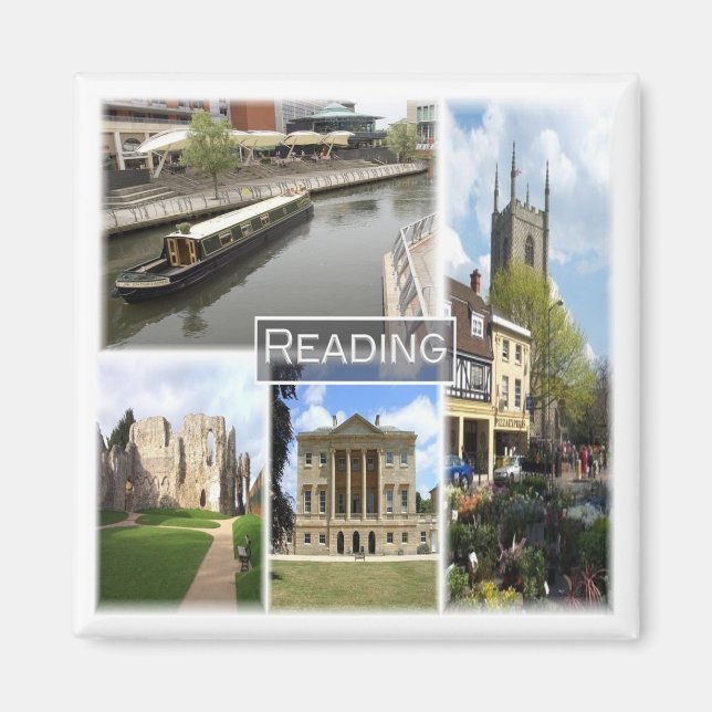 ENG052 READING, Europe, England, Fridge Magnet (Front)