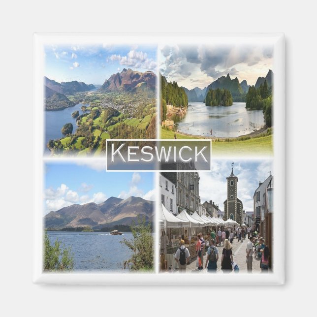 ENG053 KESWICK & LAKE DISTRICT, England, Fridge Magnet (Front)
