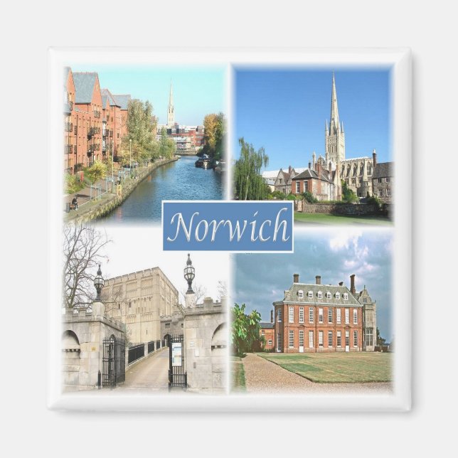 ENG054 NORWICH NORFOLK, England, Fridge Magnet (Front)