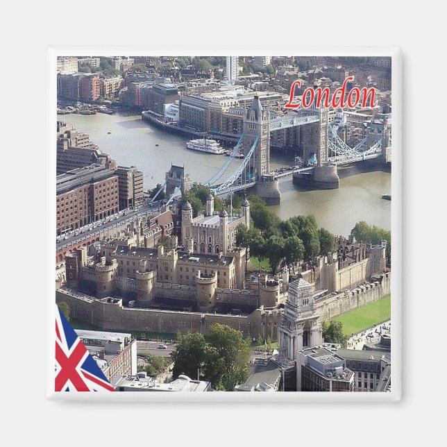ENG064 LONDON Panorama, England, Fridge Magnet (Front)