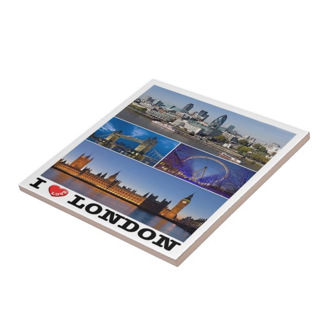 ENG065 LONDON "I LOVE", England, Tile (Side)