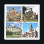 ENG070 LEEDS, Yorkshire, England, Europe, Fridge Magnet<br><div class="desc">Here you will find the souvenir of your vacation. (ENG070 LEEDS, Yorkshire, England, Europe Fridge magnet). Amaze friends and relatives with the unique souvenirs from your great trip. Try us. #LeoPepeDesign - town hall, university of leeds, europe england united kingdom, leopepedesign, travel trip photo tourism, gift souvenir gadget fridge magnet,...</div>