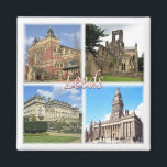 ENG070 LEEDS, Yorkshire, England, Europe, Fridge Magnet<br><div class="desc">Here you will find the souvenir of your vacation. (ENG070 LEEDS, Yorkshire, England, Europe Fridge magnet). Amaze friends and relatives with the unique souvenirs from your great trip. Try us. #LeoPepeDesign - town hall, university of leeds, europe england united kingdom, leopepedesign, travel trip photo tourism, gift souvenir gadget fridge magnet,...</div>