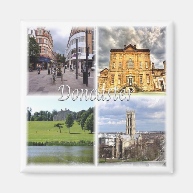 ENG071 DONCASTER, England, Europe, Fridge Magnet (Front)