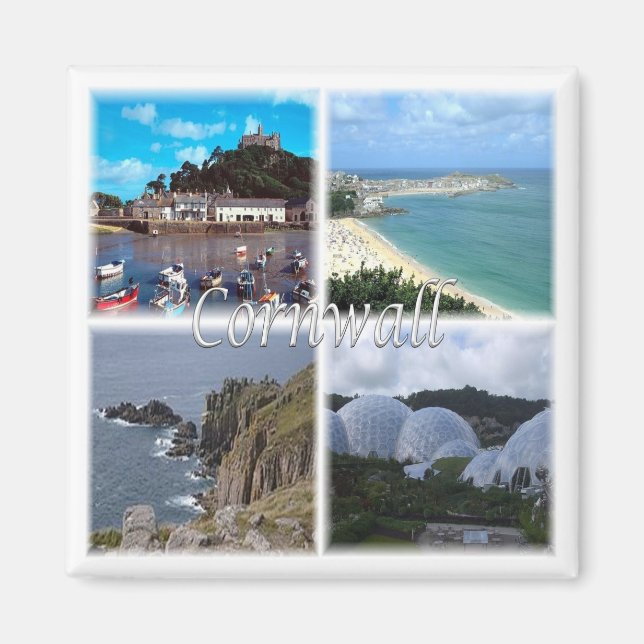 ENG076 CORNWALL, Land's end St. Ive, Fridge Magnet (Front)
