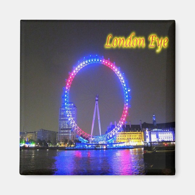 ENG081 LONDON EYE, England, Europe, Fridge Magnet (Front)