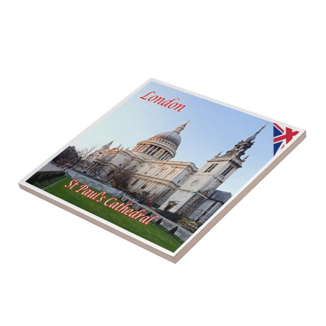 ENG083 LONDON SAINT PAUL CATHEDRAL, TILE (Side)