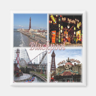 ENG100 BLACKPOOL, England, Europe, Fridge Magnet
